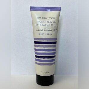 Bath & Body Works Lavender and Sandalwood Body Cream Lotion 8 oz